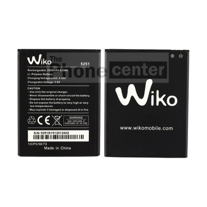 Rainbow Jam 4G Swark Batterie WIKO 5251 compatible avec Wiko Pulp 3G Robby avec outils Pulp 4G 