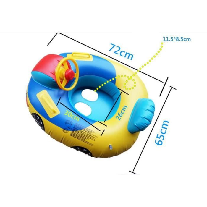 AYYQH - 4 Anneaux De Cou De Natation Pour Bébés Et Jeunes Enfants Anneaux De Natation A Double Airbag 83409 B