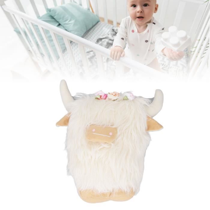 Peluche Vache 40 Cm – Oreiller Doux Et Câlin – Cadeau Naissance, Anniversaire – Tous âges – Lavable En Machine