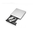OEM - Lecteur/Graveur CD-DVD-RW USB pour PC ASUS Chromebook Branchement Portable Externe (ARGENT)-1