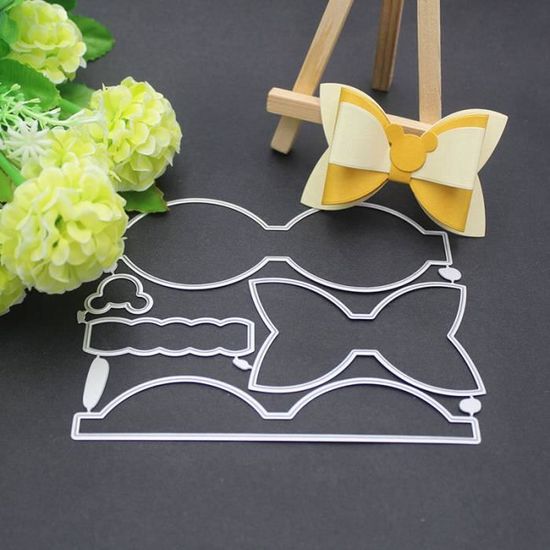 Papillon Nœud Carte De Voeux Diy Carbone Dies De Decoupe Moule H12 Cdiscount Beaux Arts Et Loisirs Creatifs