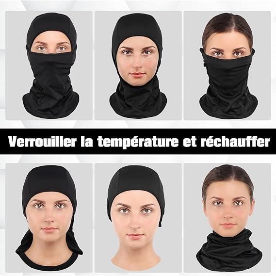 Cagoule Moto Hiver Polaire - Homme/femme, Protection UV, Coupe-vent, Trous Pour Lunettes, élastique Respirant