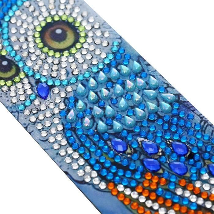 6 Signets Diamond Painting Personnalisés – Motifs Plumes Colorés, Kit DIY Avec Strass, Cadeau Créatif Pour Enfants Et Ados, Loisir Relaxant