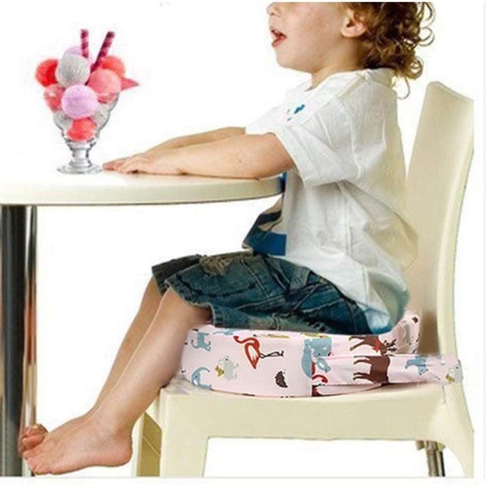 IIQI Rehausseur de chaise, Coussin Rehausseur Enfant Portable Eponge  Confortable Coussins, Adapté pour les Repas des Jeunes Enfants. (A) :  : Bébé et Puériculture