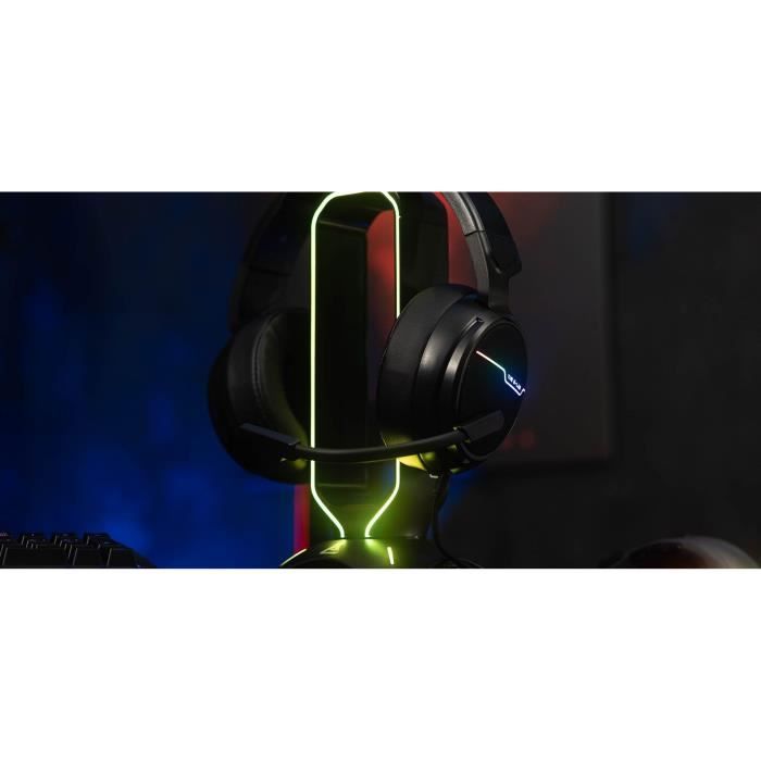 The G-Lab K-Stand Radon Support pour Casque/Micro-Casque Gaming -  Rétro-éclairage RGB, Hub USB 2 x 2.0, Base antidérapante - Support  Universel pour Casques Gamer PC PS5 Xbox Nintendo Switch – 2023 