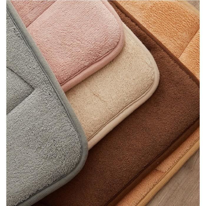 Tapis de bain epais et moelleux vert kaki - Dolce