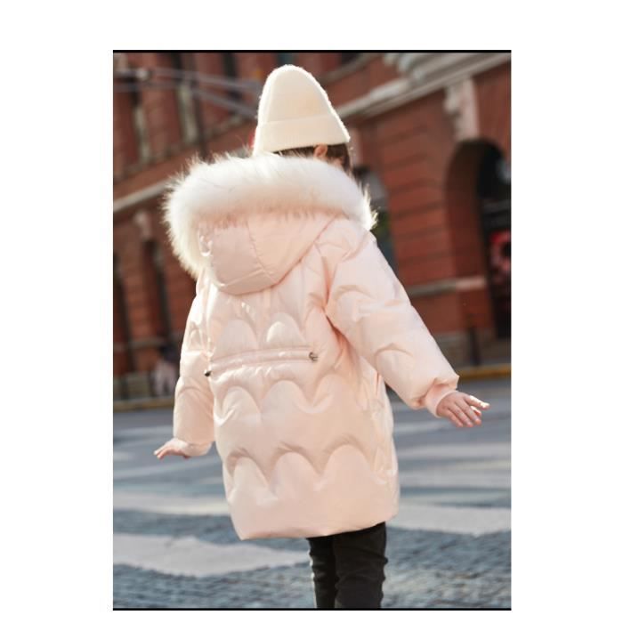 Manteau D'Hiver Pour Fille - Parka Long Rembourré Avec Capuche En Fausse Fourrure, Chaud Et Confortable (Tailles 8-14 Ans) - 7