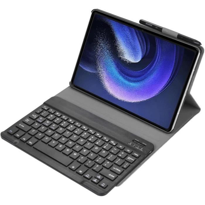 Rotatable Case Keyboard Pour Xiaomi Pad 6 Pro 11 Mi Pad 6 11.0 Avec  Emplacement Pour Stylo Clavier Sans Fil Détachable De Charge Étui En Cuir  PU Faux - Temu France