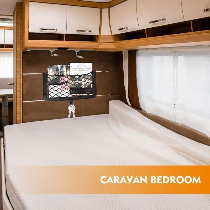 ANROI 4PCS Filet Rangement Voiture 35X25CM, Organisateur De Coffre De