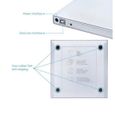 OEM - Lecteur/Graveur CD-DVD-RW USB pour PC ASUS Chromebook Branchement Portable Externe (ARGENT)-3