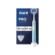 BRAUN - Brosse à dents - Pro 1 bleue Cross Action - ORAL B- rechargeable - autonomie jusqu'à 7 jours - PRO1BLEUE-3