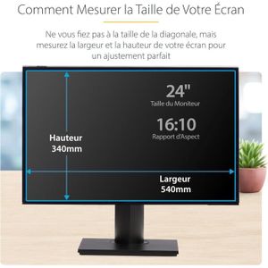 Filtre Confidentialité Écran 24 Pouces FiiMoo - Protecteur Moniteur Privacy 16:10 519x325mm