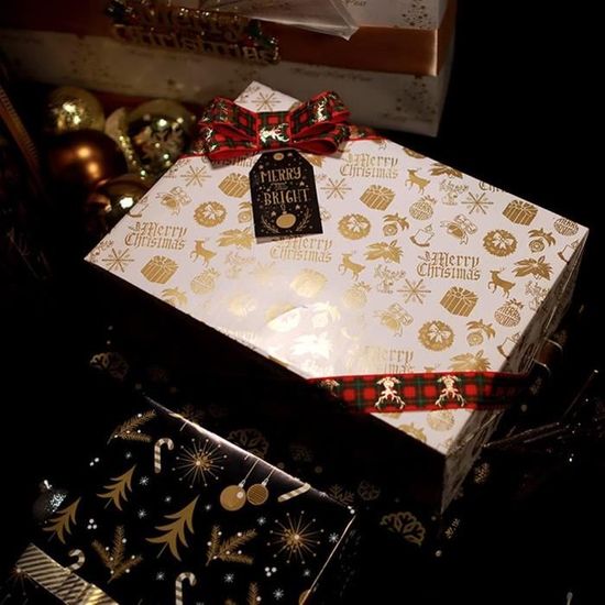 Lot De 5 Rouleaux De Papier Cadeau De Noël - 2 M X 70 Cm - Élégant Et  Moderne - Pour Noël Moderne Et Élégant - Motif : Merry [H2650] - Cdiscount  Beaux-Arts et Loisirs créatifs