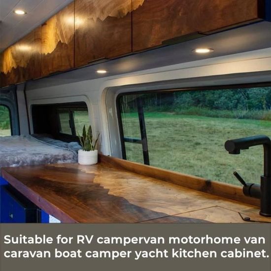 Kohree Spot LED Encastrable Plafonnier LED Camping-Car 12V 3W 3000K pour  Bateau Voiture Cabine Lot de 4 - Cdiscount Maison