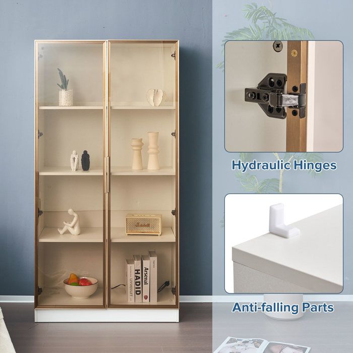 TERRY CWOOD 2680 Armoire en plastique finition bois 2 portes 3 étagères