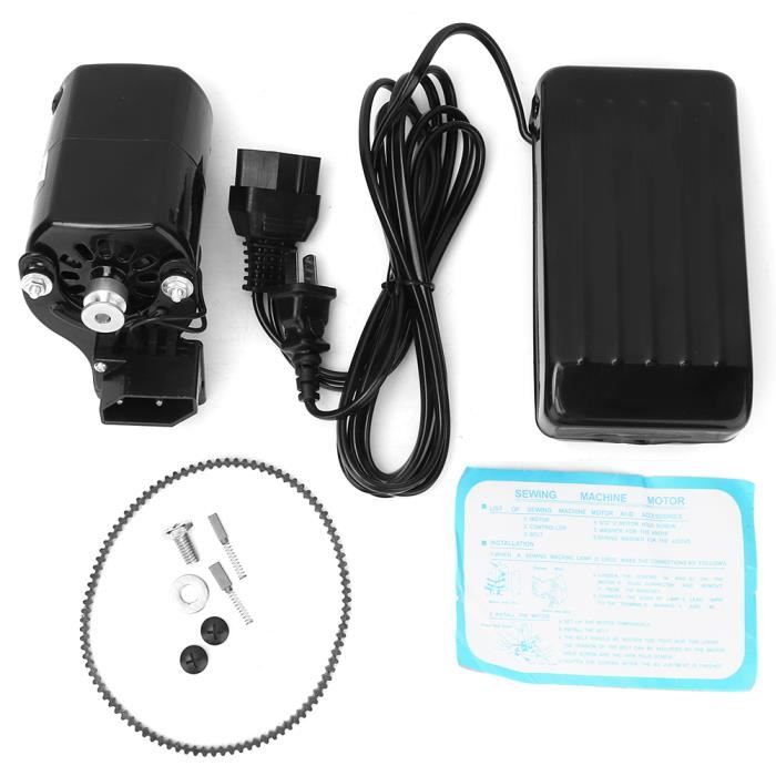 Moteur Machine à Coudre 180W Avec Pédale - 1000 Tr/min CCW Pour Machines Domestiques, Grand Couple De Démarrage