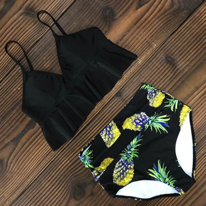 Maillot De Bain Une Pièce Hot Stuff à Col - Rose, 80% Polyamide 20% élasthanne, Neuf étiqueté
