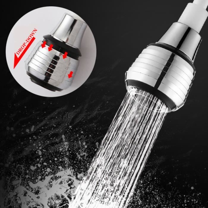 Rallonge de robinet de cuisine, avec un tuyau de bec rotatif à 360