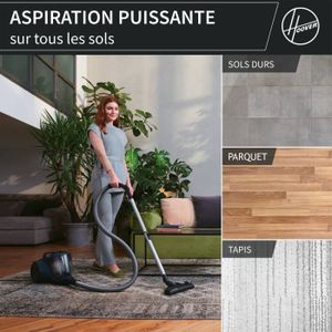 Lot de 10 sacs d'aspirateur compatibles avec Hoover BV50HM011 BV51HM Brave