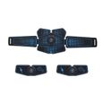 Électrostimulation stimulateur musculaire EMS ceinture abdominale vibrante ABS musculaire hanche form - Modèle: Bleu  - HSJSZHA06224-0