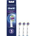 Oral-B 3D White - Lot de 3 têtes de rechange pour brosse à dents électrique avec technologie CleanMaximiser-0