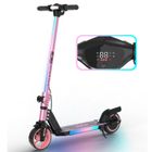 RCB R12 Trottinette Electrique Enfants pliable - Écran numérique - néons colorés - Cadeau Super Rose