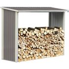 HABITAT ET JARDIN Abri bûches métal "Victor" - 2.15 m²