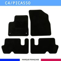 Tapis de voiture - Sur Mesure pour C4 PICASSO (2006 à 2013) - 4 pièces - Tapis de sol antidérapant pour automobile
