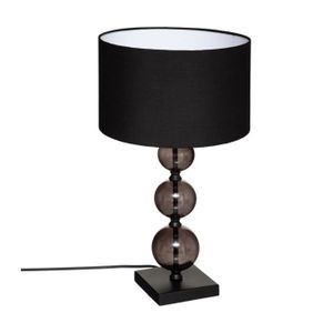 LAMPE A POSER Atmosphera - Lampe à poser en Verre Noir H 52 cm