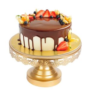Acheter Assiettes à gâteaux en acrylique, 2 pièces, Non collantes,  durables, polyvalentes, rondes transparentes, disques à gâteau à la crème  au beurre pour le service des gâteaux