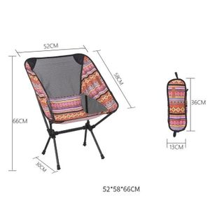 CHAISE DE CAMPING Orange - Chaise pliante portable ultralégère, Voya