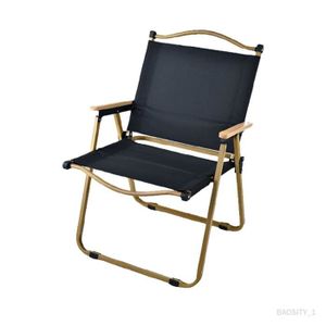 CHAISE DE CAMPING Chaise pliante de camping à dossier haut, fauteuil robuste, léger, portable, peut contenir 500 lb pour la pêche, Noir Kaki Grand