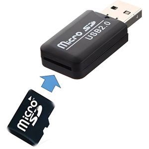 LECTEUR DE CARTE EXT. INECK® Clé USB lecteur micro carte sd - Noir