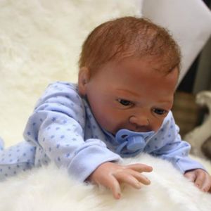 46cm//18/'/' Reborn Baby Girl Doll Lifelike Soft Silicone Vinyl Newborn Doll