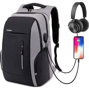 15.6 Pouces/17.3 Pouces Sac À Dos Pour Ordinateur Portable Pour Hommes  Femmes Ordinateur École Voyage Sacs Daffaires Avec USB Écouteur Port De  Charge Jour Pack Y0804 Du 20,06 €