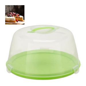 Récipient à gâteaux en Plastique avec poignée Boîte à gâteaux Portable Conservation des Aliments Support à gâteaux Transparent Dôme de gâteau de Stockage avec Couvercle Kangmeile Boîte de Gâteau 