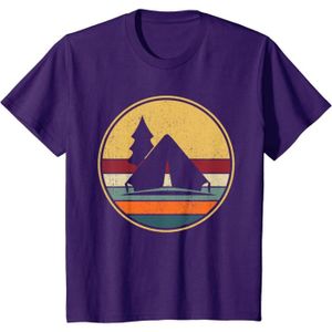 TENTE DE CAMPING Retro Tente - Vintage Outdoor T-Shirt[W875]