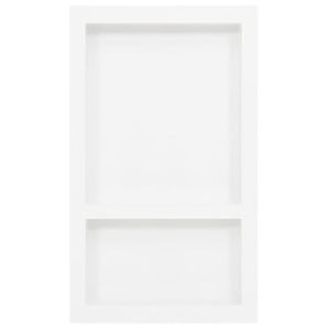 NICHE FAR - Panneaux de douche - Niche de douche avec 2 compartiments Blanc brillant 41x69x9 cm - YOSOO - DX0344