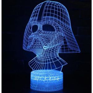 TROUSSE MANUCURE RY08597-Série Star Wars 3D Veilleuses LED Touch coloré Lampe de table Creative Lampe de table style F