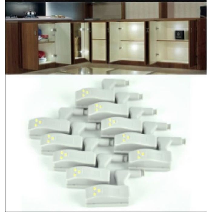 Ruban LED avec détecteur de mouvement, 2 x 2 m - Rechargeable - Éclairage  de placard - Éclairage LED pour armoire de cuisine, A408 - Cdiscount Maison