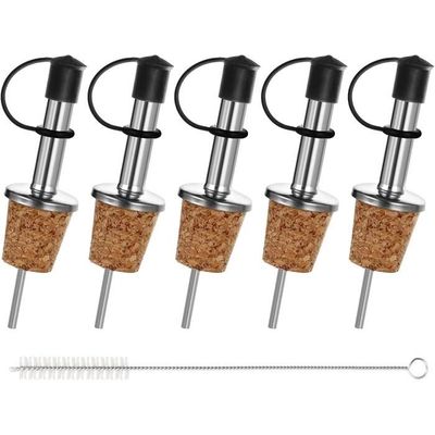 6 Pièces Bec Verseur Huile d'olive, Inox Bec Verseur Vin,avec Clapet 6 Pièces Bec Verseur Huile d'olive, Inox Bec Verseur Vin,avec Clapet