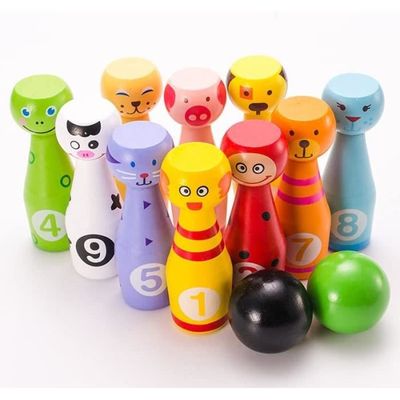 Boule Bois Enfant Bowling Enfant Navaris – Jeu De Quilles En Bois Design Animaux – 6 Quilles + Boule Boule Bois Enfant Bowling Enfant Navaris – Jeu De Quilles En Bois Design Animaux – 6 Quilles + Boule