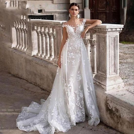 Perfect Original Photos about  Luxe Robe De Marie Sirne  as Your HD Pictures