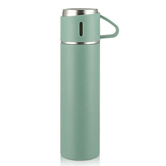 Bouteille Isotherme Real Madrid - Acier Inoxydable 550 Ml, Blanche, Lettre G Bleue