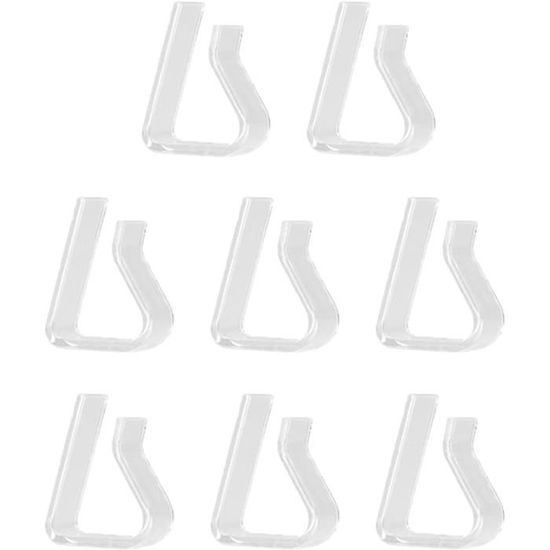 Lot De 8 Pinces à Nappe Transparentes - Fabriqué En Allemagne - Pour Tables Jusqu'à 25 Mm - Antidérapantes, Intérieur/extérieur