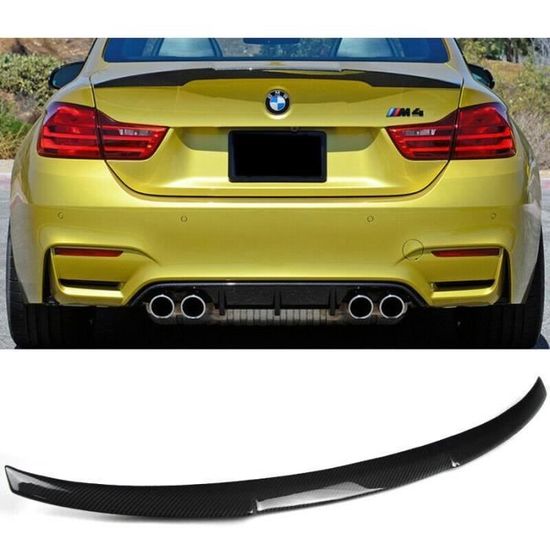 Becquet De Coffre Arrière Noir Brillant Pour BMW Série 5 E60 (2004-2010) - Style M4 - ABS Léger - Installation Directe Sans Perçage