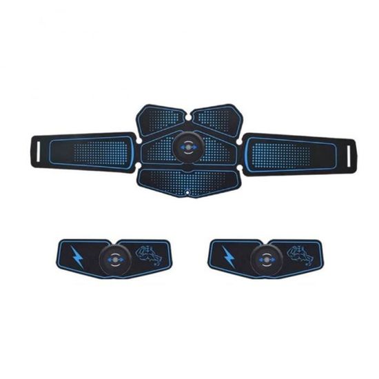 Électrostimulation stimulateur musculaire EMS ceinture abdominale vibrante ABS musculaire hanche form - Modèle: Bleu  - HSJSZHA06224