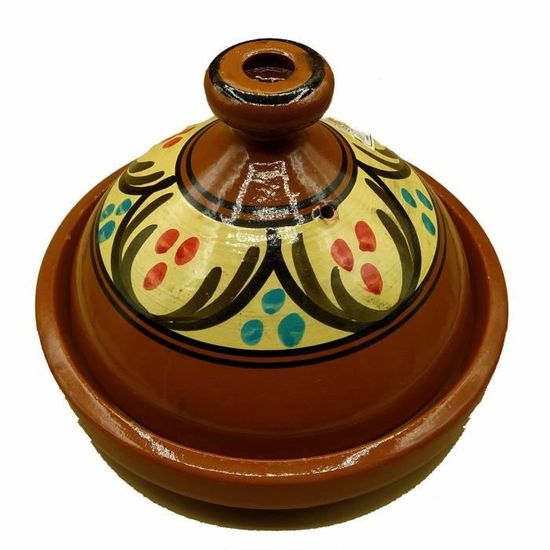 Décor ethnique Tajine Pot en terre Cuite Marocain Plat 30cm 2001211003