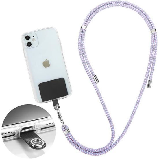 Sangle Téléphone Avec Poche Zippée – Bandoulière Réglable + Porte-Monnaie, Cordon Universel Pour Smartphone