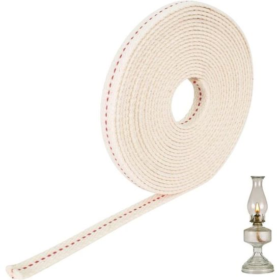 Meche Lampe Petrole Mèche Plate Coton 10 Mm X 10 M - Pour Lampe à Huile, Pétrole, Lanternes - Compatible Feuerhand, Kosmos Meche Lampe Petrole Mèche Plate Coton 10 Mm X 10 M - Pour Lampe à Huile, Pétrole, Lanternes - Compatible Feuerhand, Kosmos